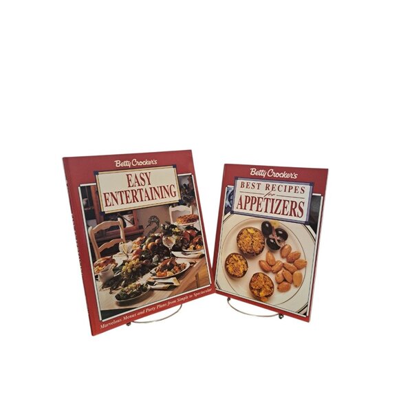 Vtg Lot 2 Betty Crocker Cookbooks Easy Entertaining Appetizers 1989 1992 Party - Picture 2 of 16